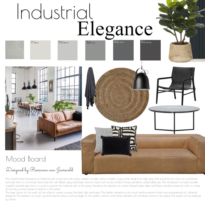 Industrial Elegance Mood Board by roxannevj07 on Style Sourcebook