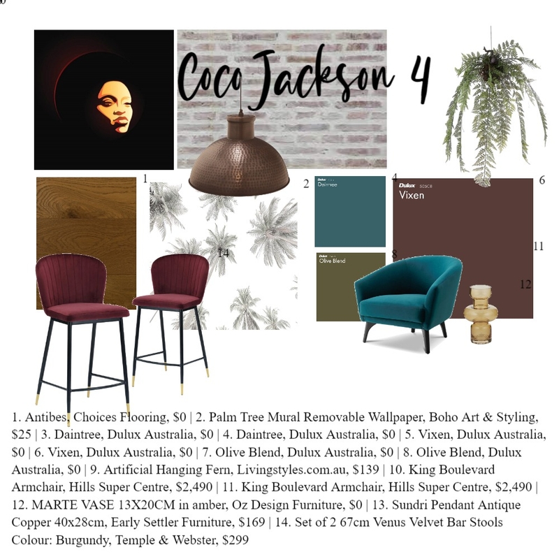 Coco Jackson 4 Mood Board by Home Styling Melbourne on Style Sourcebook