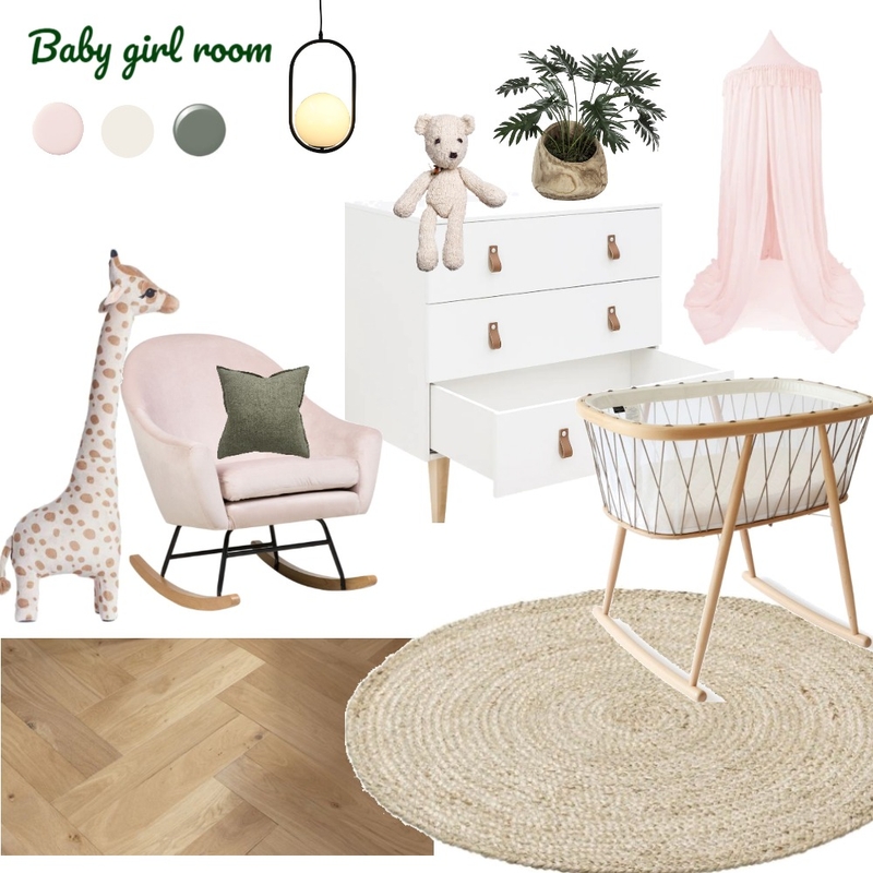 Baby girl room Interior Design Mood Board by PotulnaN