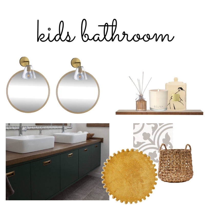 kids bathroom Mood Board by hilayulzari on Style Sourcebook