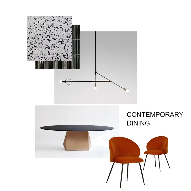 CONTEMPORARY DINING Interior Design Mood Board by DiveToolow