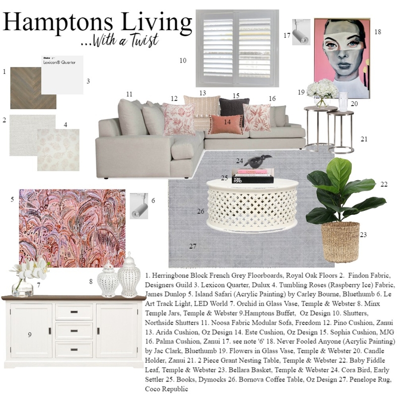 New Living Mood Board by Lauren Stirling on Style Sourcebook