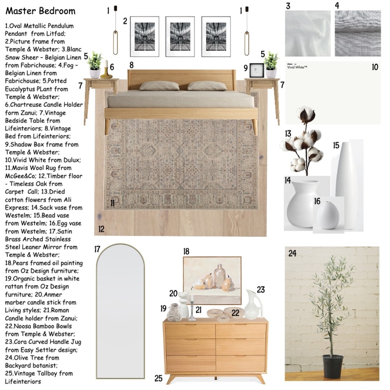 Southbank Master Bedroom Mood Board by dariastudios on Style Sourcebook