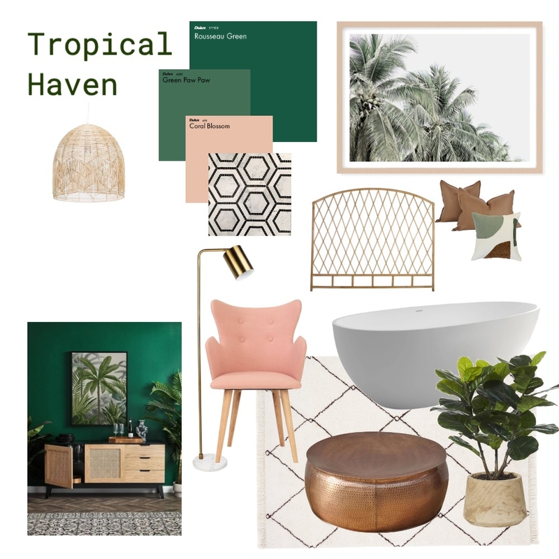 Tropical Oasis Mood Board by brookegould on Style Sourcebook