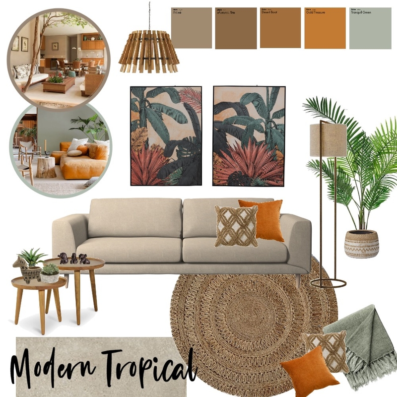 Modern Tropical Opt 5 Mood Board by sjchan on Style Sourcebook