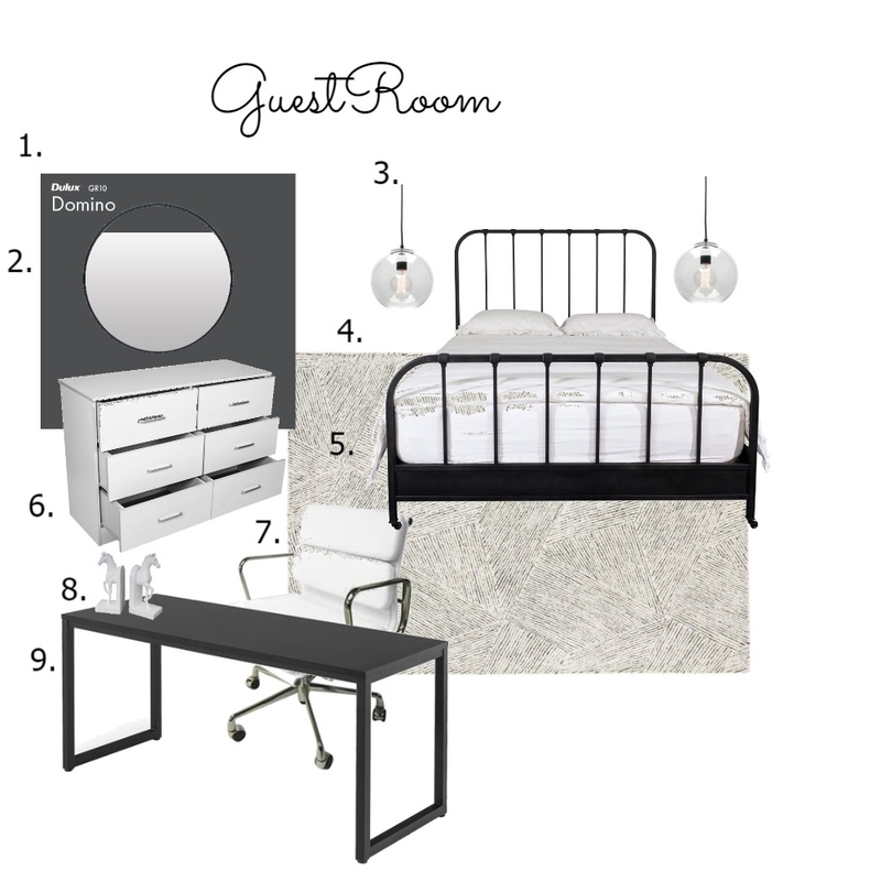 guest bedroom Mood Board by Sikelelwa on Style Sourcebook