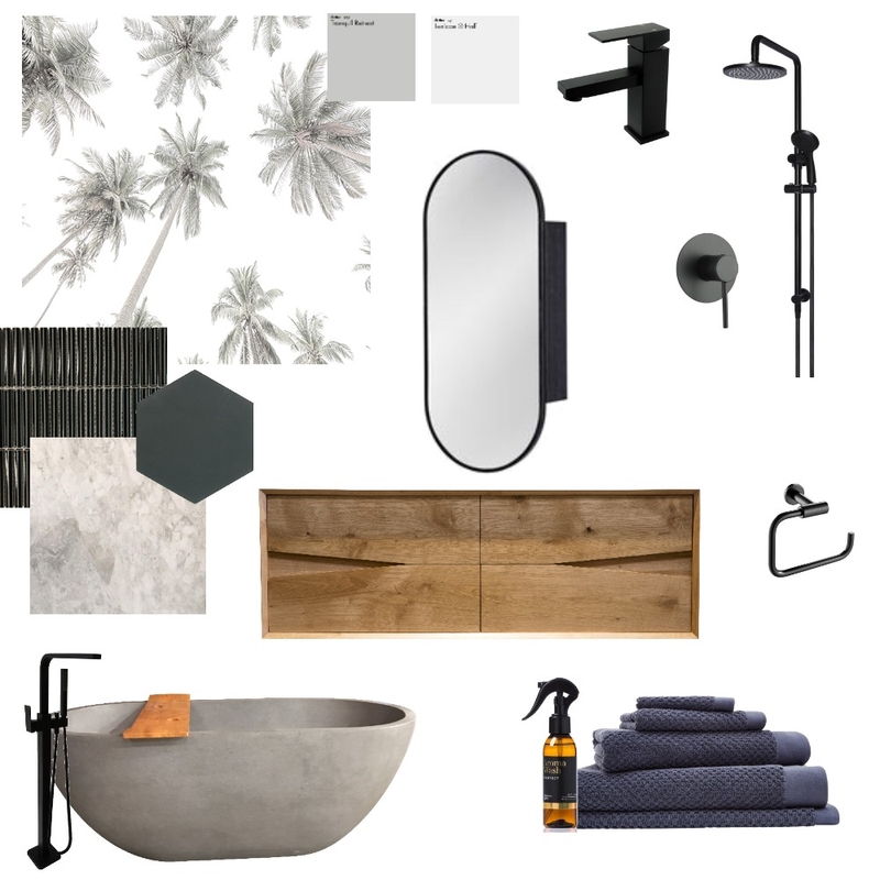 zen bath Mood Board by JADE & SAGE on Style Sourcebook
