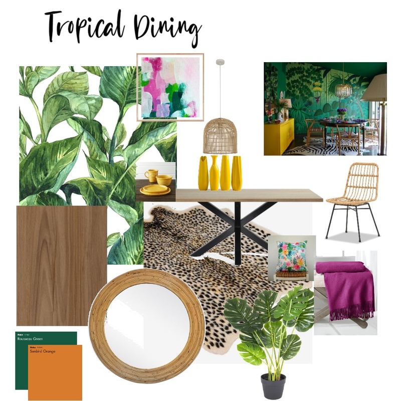 Tropical Dining Mood Board by MarlenaDesigns on Style Sourcebook