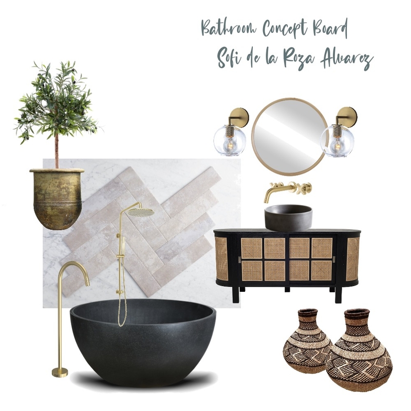 Bathroom Mood Board Mood Board by sofid.interiors on Style Sourcebook