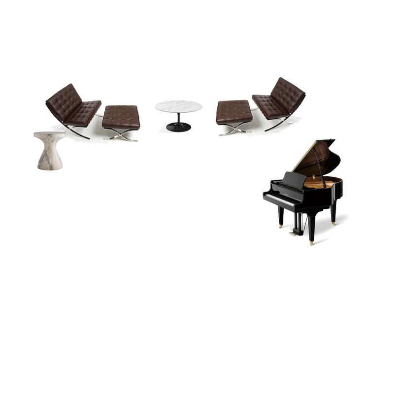 Piano Space Interior Design Mood Board by Cynthia Vengrow