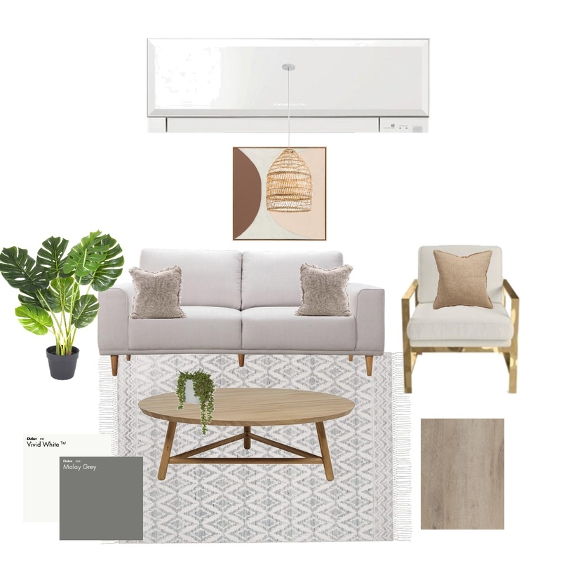 Modern Living Room Mood Board by Mia Kate Designs on Style Sourcebook