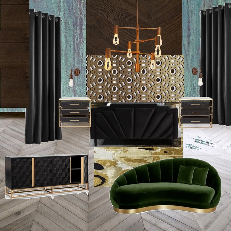 Blake Bedroom / Moody Mood Board by Mamma Roux Designs on Style Sourcebook