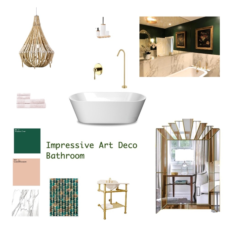 Impressive Art Deco Bathroom Mood Board by Vladyslav Mychevskyi on Style Sourcebook