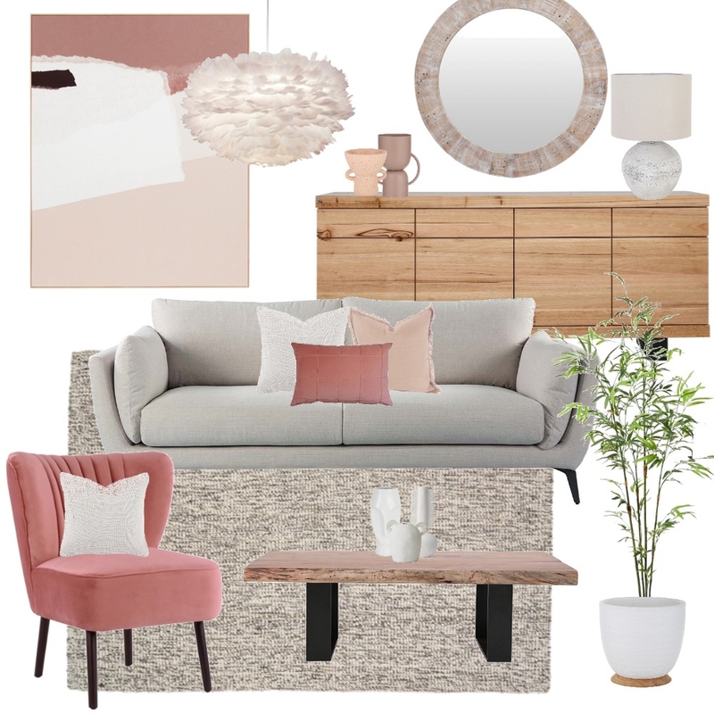 Peach & Pink Mood Board by Kyra Smith on Style Sourcebook