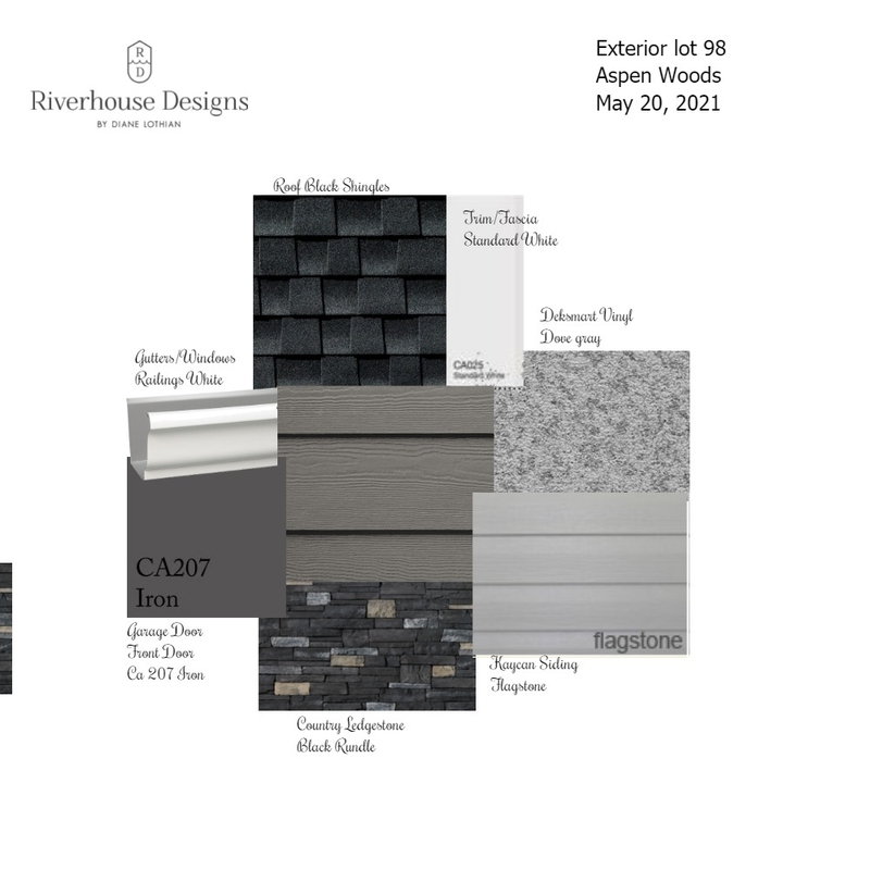 Exterior Lot 98 Mood Board by Riverhouse Designs on Style Sourcebook
