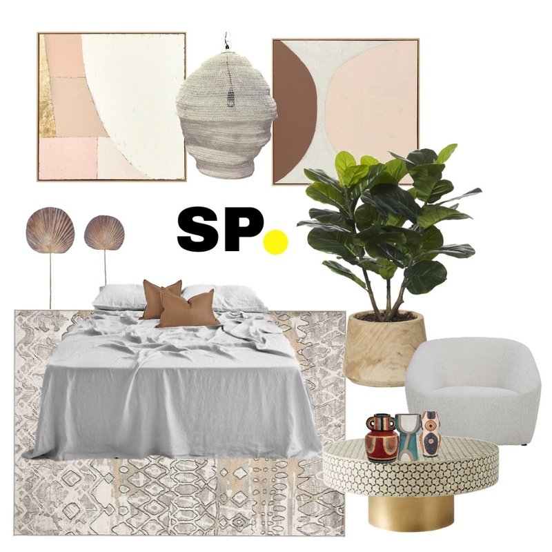 Eclectic Bedroom Mood Board by Six Pieces Interior Design  Qualified Interior Designers, 3D and 2D Elevations on Style Sourcebook