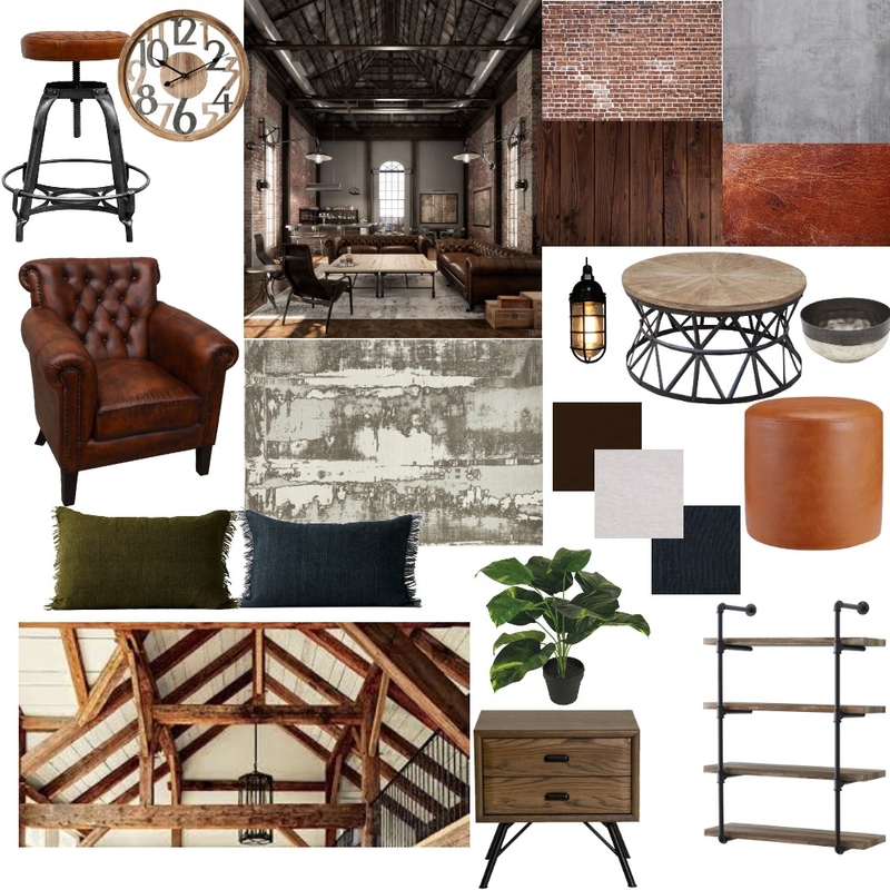 Modern Industrial Mood Board by Shanedamon1 on Style Sourcebook