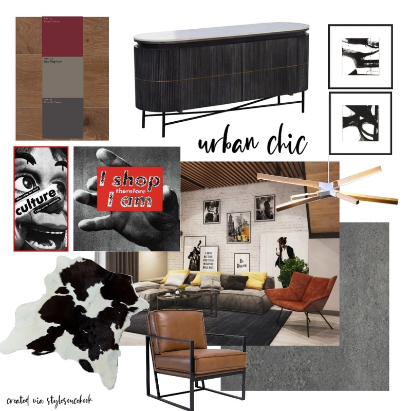 Urban Chic Mood Board by Cara Richardson Designs on Style Sourcebook