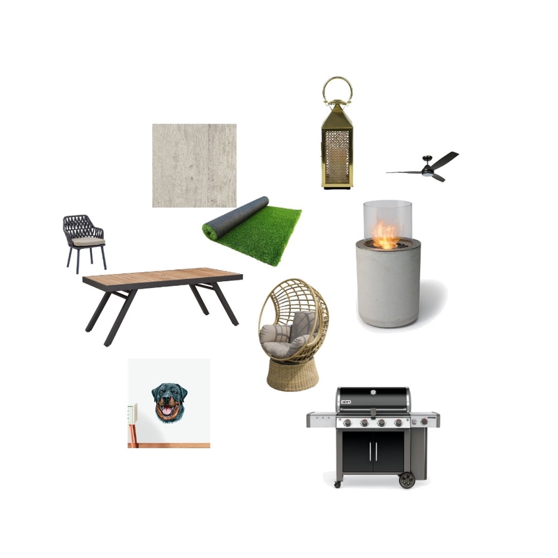 Alfresco / back yard Interior Design Mood Board by casshodnik