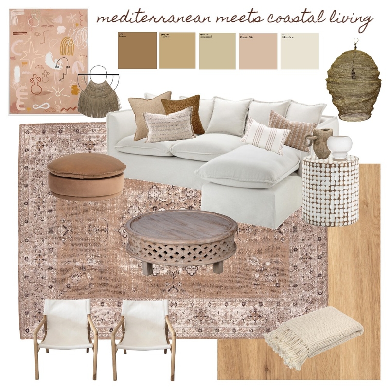 Mediterranean meets coastal living Interior Design Mood Board by Summerset House Mediterranean meets coastal living Interior Design Mood Board by Summerset House