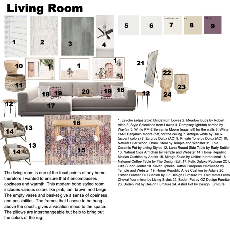 module 9 living room Mood Board by sabarra on Style Sourcebook