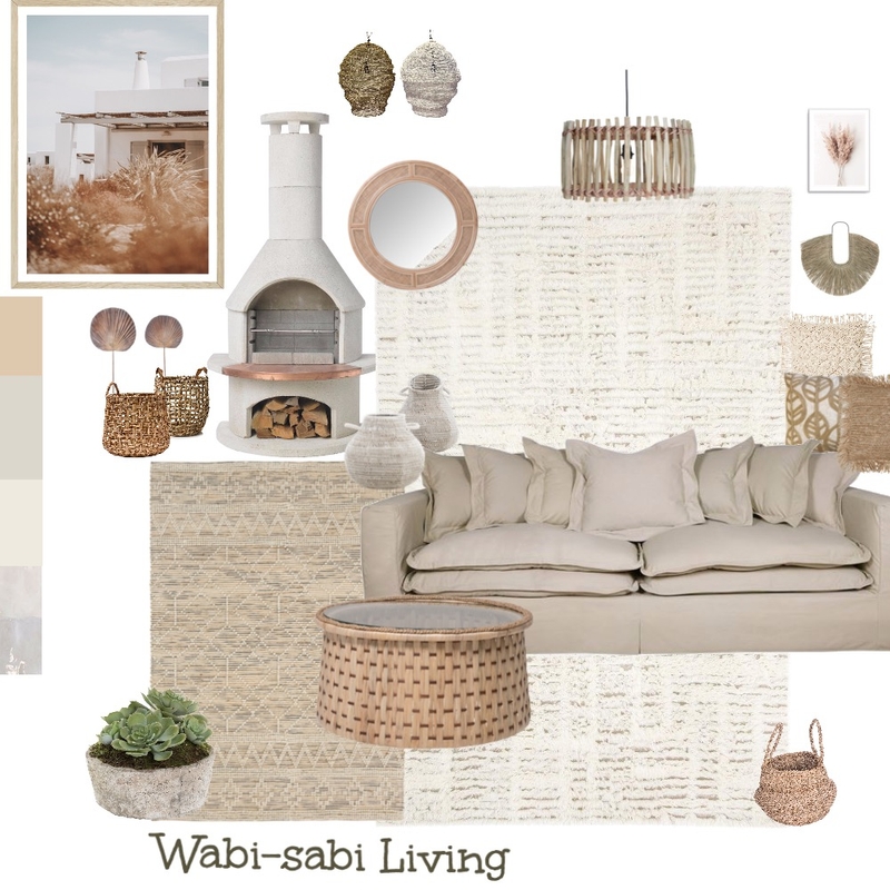 WABI-SABI Interior Design Mood Board by nelly.vesselinova@gmail.com
