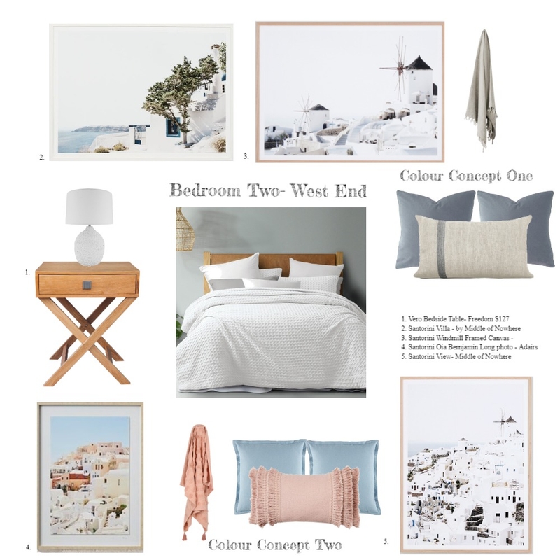 Bedroom Two- West End Styling Job Mood Board by CHStyling on Style Sourcebook