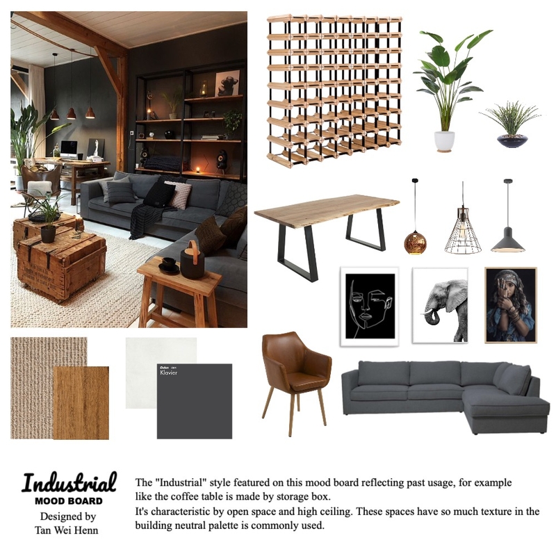 industrial Mood Board by Henn on Style Sourcebook