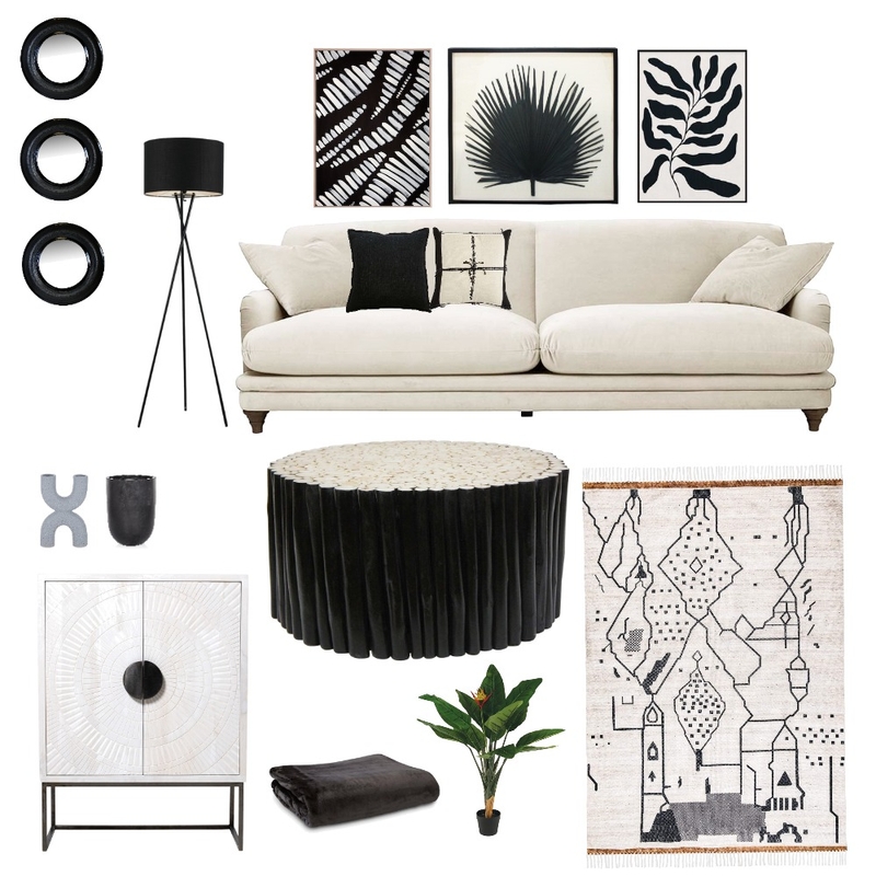Black or White Mood Board by Karen Noble on Style Sourcebook