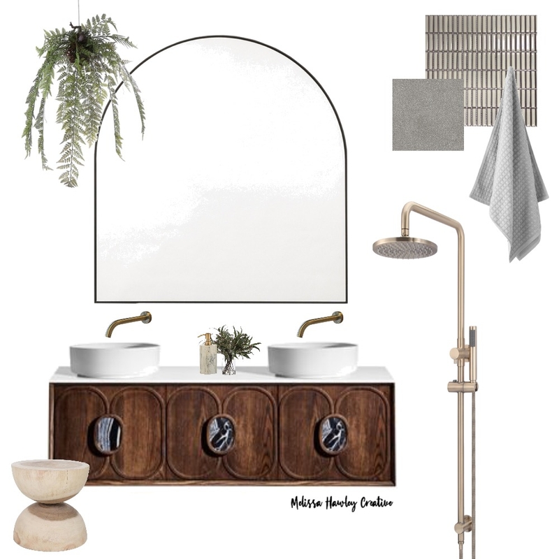 Moody Bathroom Mood Board by hauss of styling on Style Sourcebook