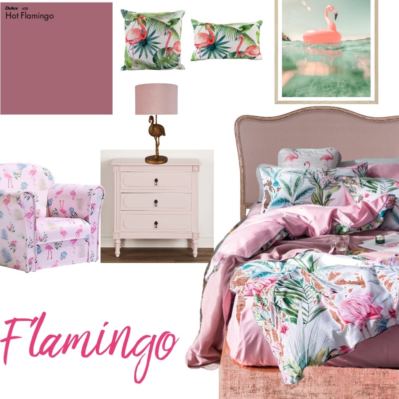 flamingo Mood Board by ebarry25 on Style Sourcebook