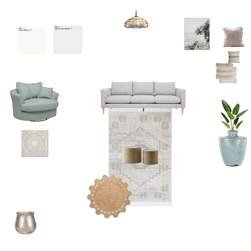 coastal Interior Design Mood Board by rabia .syed