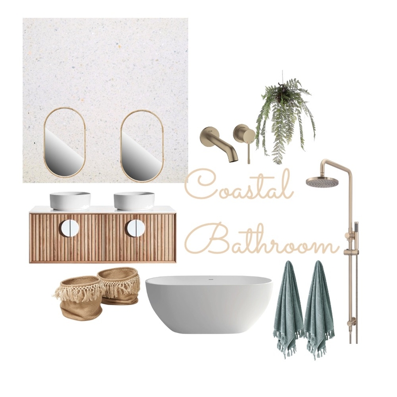 Main Bathroom Interior Design Mood Board by Coastal Hamptons By The Park Main Bathroom Interior Design Mood Board by Coastal Hamptons By The Park