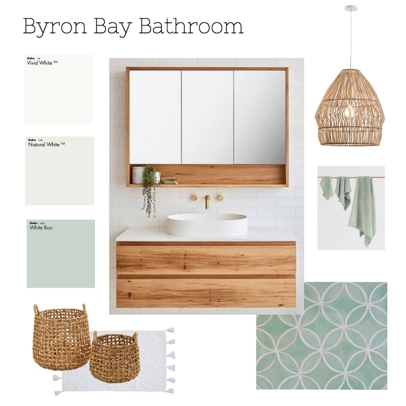 byron bay bathroom Interior Design Mood Board by Karolyn_with_a_K
