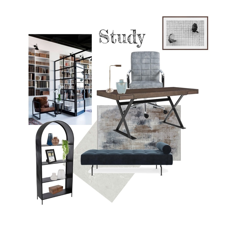 modern study Mood Board by Lannie on Style Sourcebook