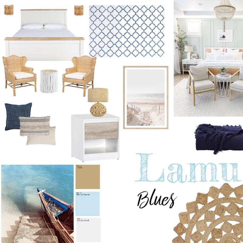 Lamu Blues Interior Design Mood Board by Kaluba