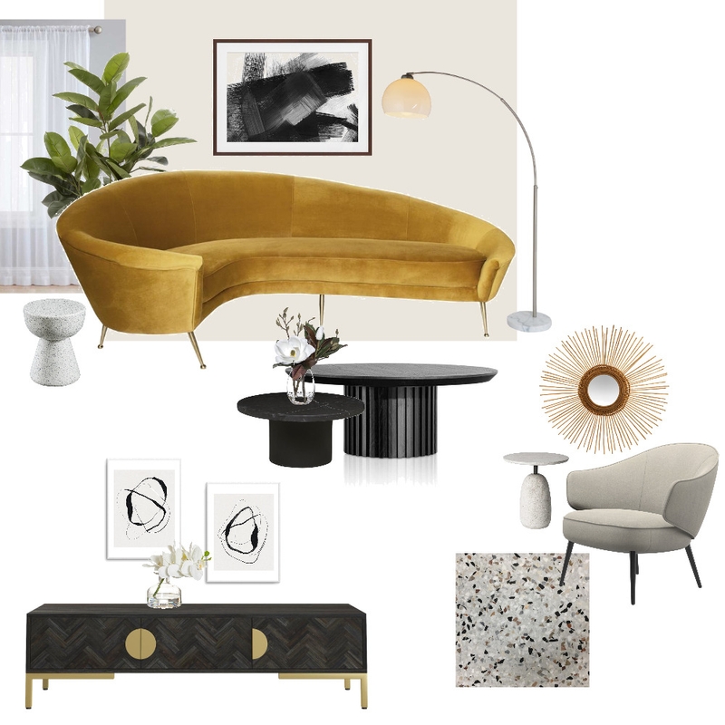 Mid Century Glam Mood Board by aimeegandia on Style Sourcebook