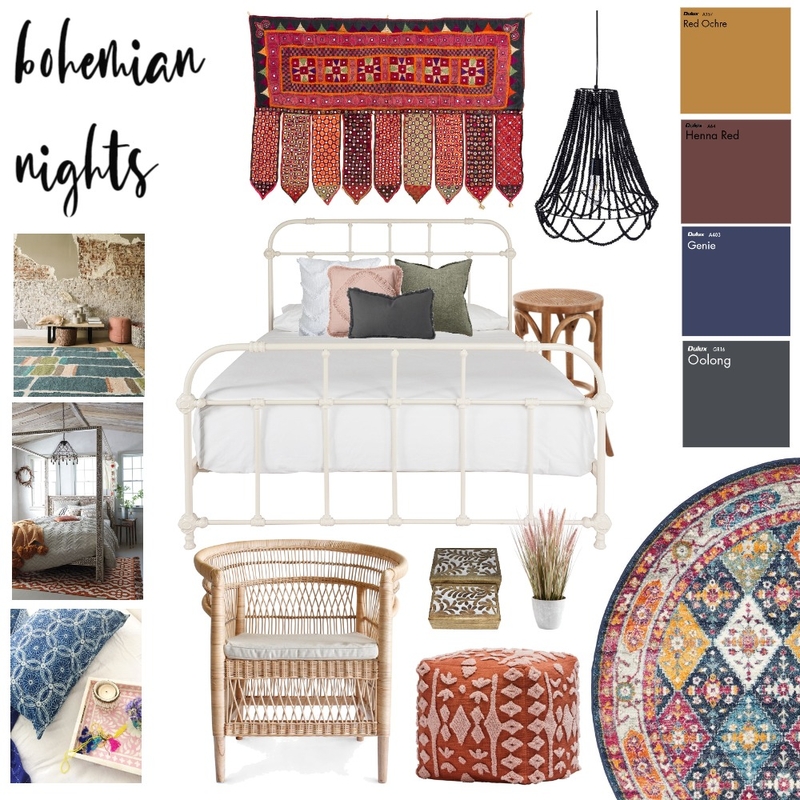 bohemian nights Mood Board by juliaanido on Style Sourcebook