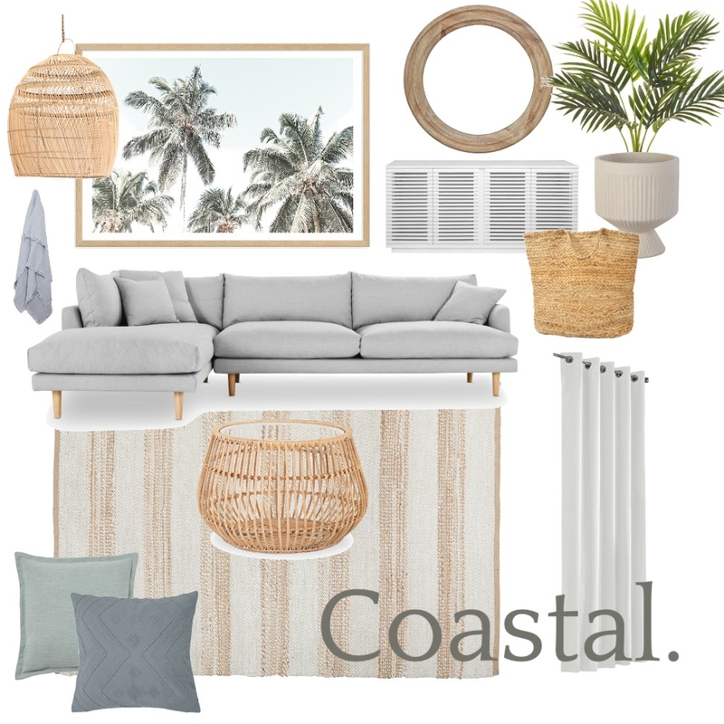 Coastal Living Room Mood Board by Lane and Koh on Style Sourcebook