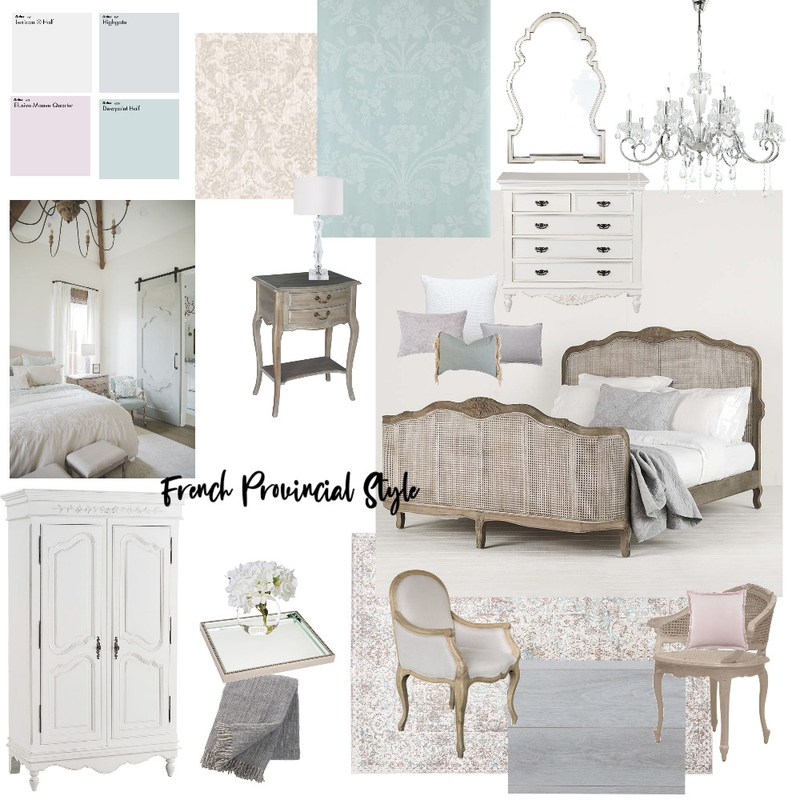 French Provincial Bedroom Mood Board by Corinne Kriarakis on Style Sourcebook