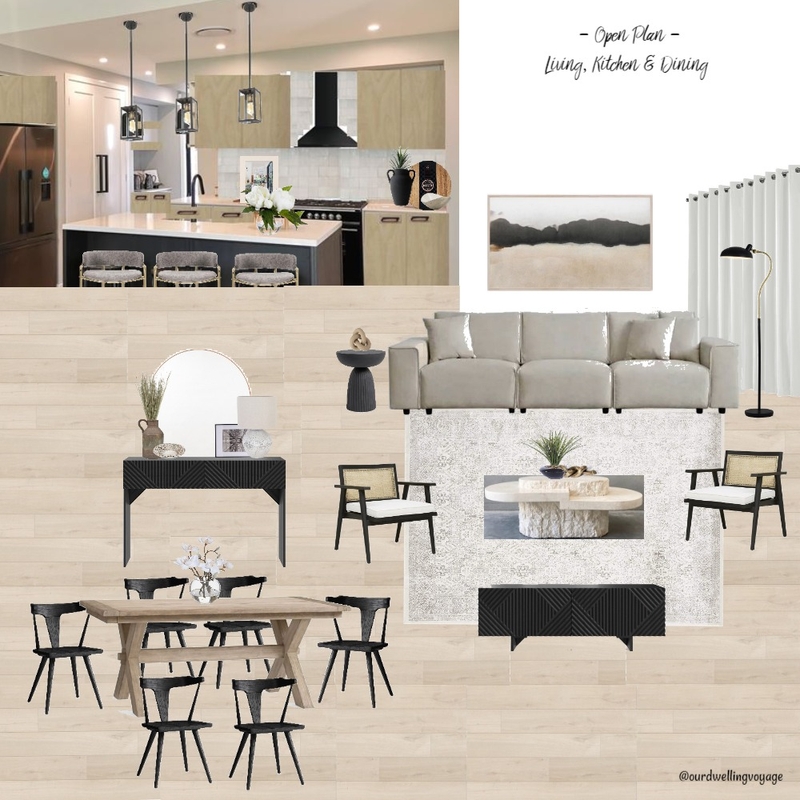 Open Plan - Living, Kitchen & Dining Mood Board by Casa Macadamia on Style Sourcebook