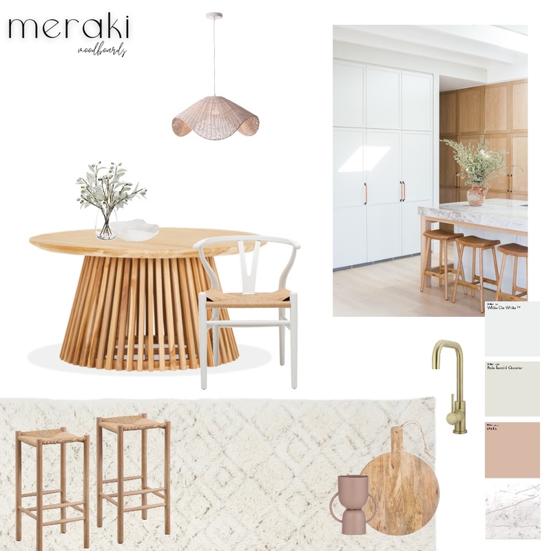 Calming Kitchen Mood Board by Meraki Interiors on Style Sourcebook