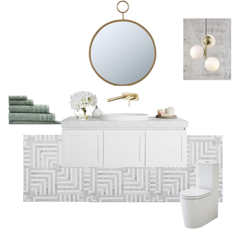 Powder Room Mood Board by Nadia Skliros on Style Sourcebook