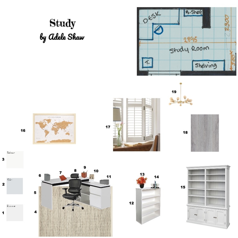 Study Mood Board by Adele Shaw on Style Sourcebook