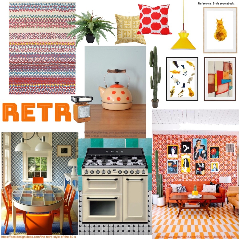 Retro Mood Board Mood Board by Shannonlauradye on Style Sourcebook