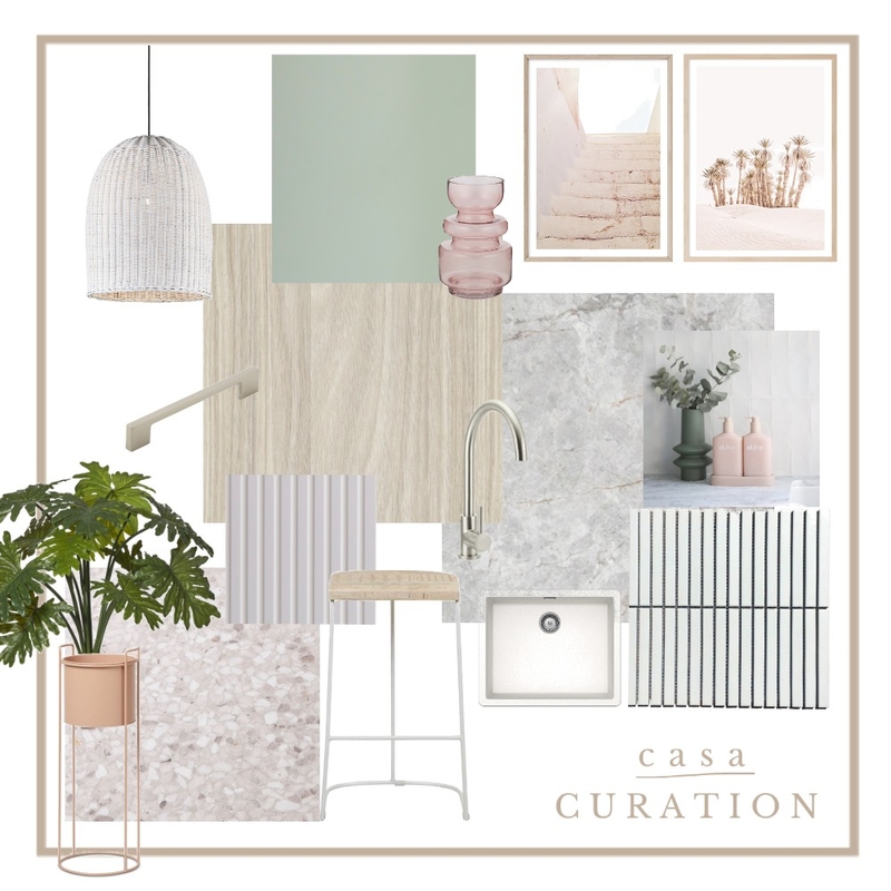 Coastal Lux Kitchen Mood Board by amillâ studio on Style Sourcebook