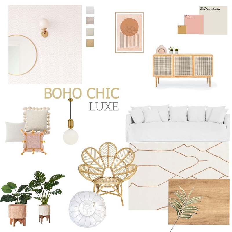Boho Chic Luxe Mood Board by demimariedesigns on Style Sourcebook