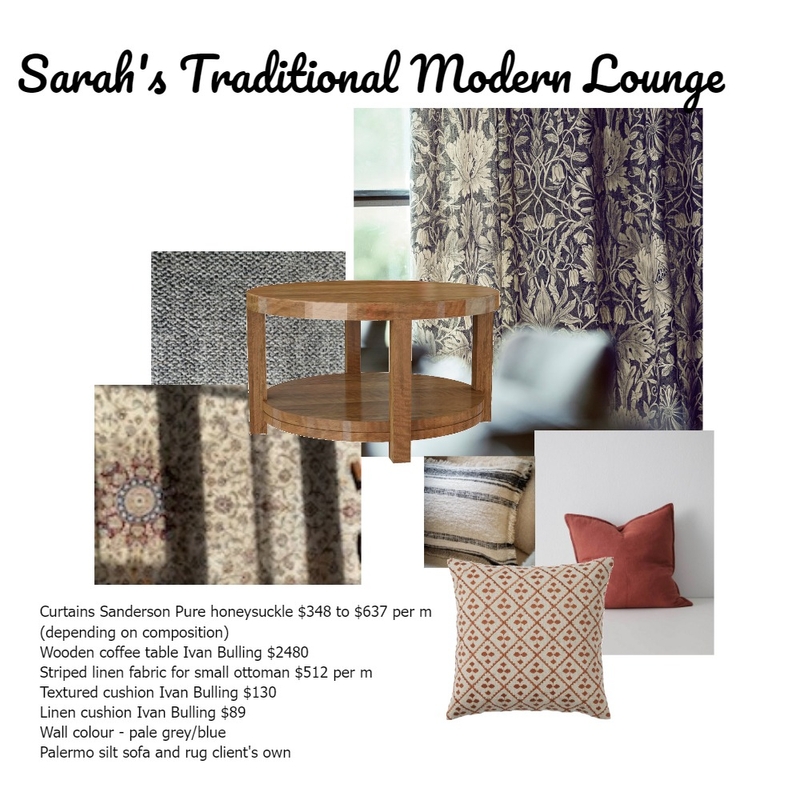 Sarah's tradition modern lounge Mood Board by AndreaMoore on Style Sourcebook