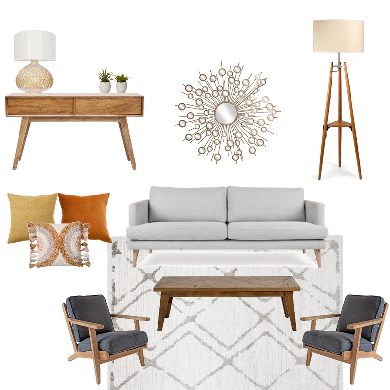 home staging board 2 living room mid century modern Mood Board by aliciacoca on Style Sourcebook