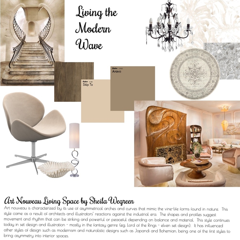 Art Nouveau Mood Board by S. Wegreen on Style Sourcebook